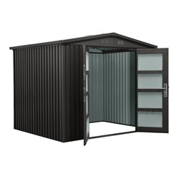 floraworld Gartengerätehaus mit Satteldach PREMIUM 244x200x201 cm