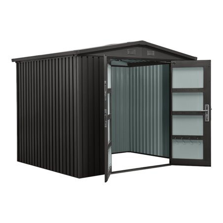 floraworld Gartengerätehaus mit Satteldach PREMIUM 244x200x201 cm