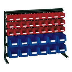 LA-KA-PE Vario-Regal V6B mit 39 PLK-Kästen, bl/rot