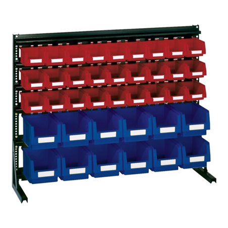 LA-KA-PE Vario-Regal V6B mit 39 PLK-Kästen, bl/rot