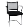 Besucher-Stuhl Visit20 m.Polster/Netz,schwarz