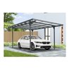 floraworld Carport 6M mit 6 mm Platten 299 x 496 x 210/226 cm