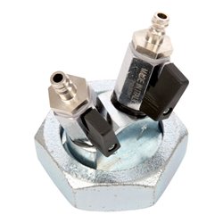 JUMTEC Gasprüfanschluß Einrohr DN25 m.2xKugelhahn 28 832