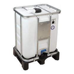 floraworld Wassertank IBC Tank COMPACTLine 300 l UN auf Kunststoff-Palette