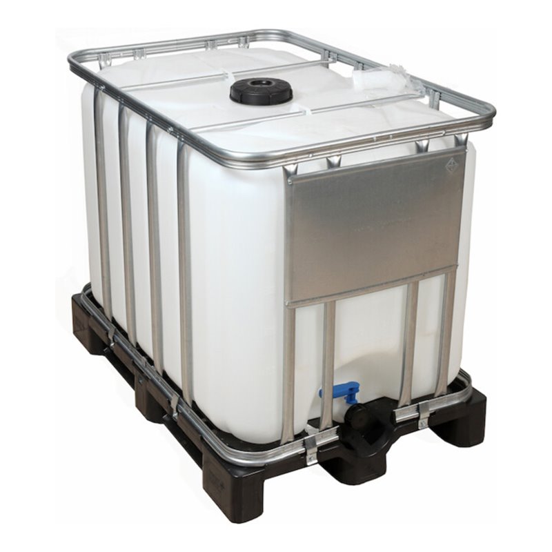 floraworld Wassertank IBC Tank ECOLINE 600 l NON UN auf Kunststoff-Palette