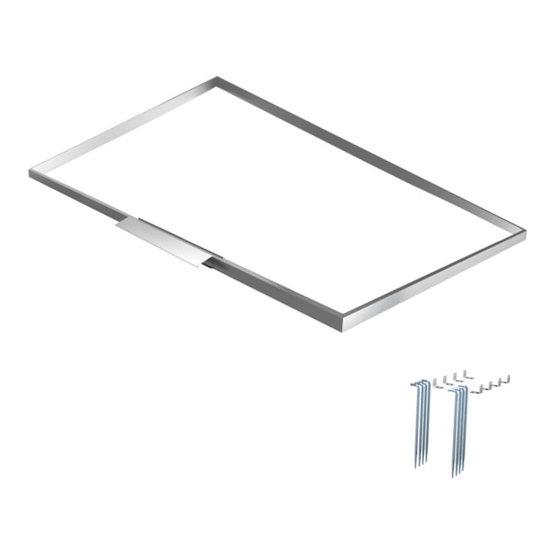 floraworld Bodenrahmen für Systemhaus 5 qm 239 x 179 x 4 cm