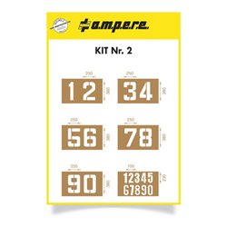 A.M.P.E.R.E. Schablonenset Schablonen KIT Zahlen