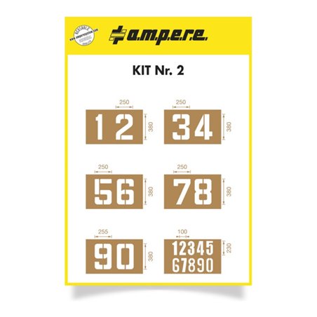 A.M.P.E.R.E. Schablonenset Schablonen KIT Zahlen