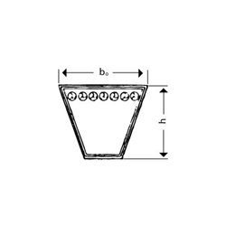 Keilriemen Profil Z/10 Il.: 2240 mm,Rl.: 2262 mm