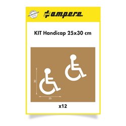 A.M.P.E.R.E. Schablonenset Schablonen KIT Handicap 25 cm x 30 cm