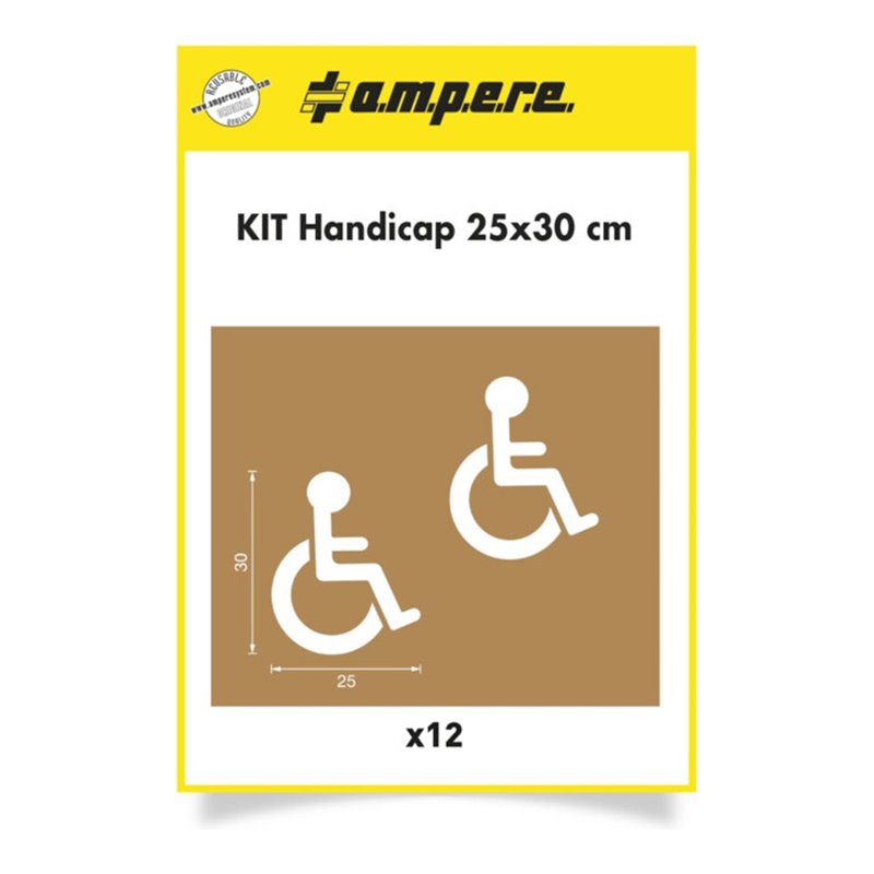A.M.P.E.R.E. Schablonenset Schablonen KIT Handicap 25 cm x 30 cm