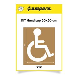 A.M.P.E.R.E. Schablonenset Schablonen KIT Handicap 50 cm x 60 cm