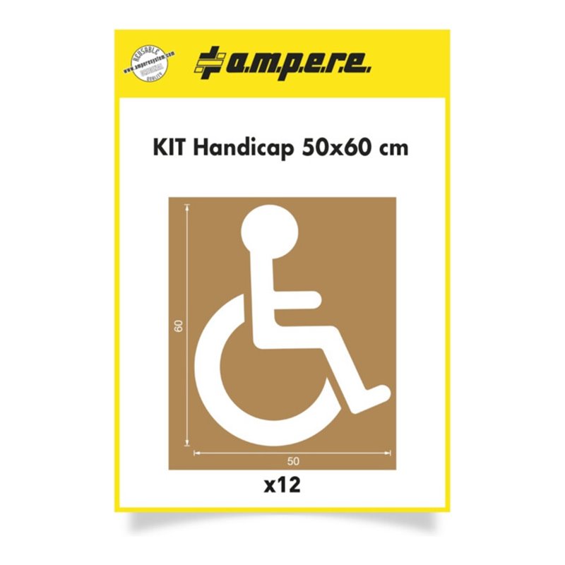 A.M.P.E.R.E. Schablonenset Schablonen KIT Handicap 50 cm x 60 cm