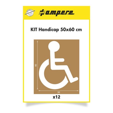 A.M.P.E.R.E. Schablonenset Schablonen KIT Handicap 50 cm x 60 cm