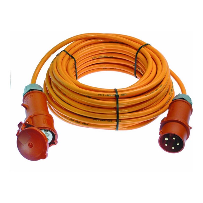 as-Schwabe CEE-Verlängerung 16A,25m H07BQ-F5G2,5 orange 400V