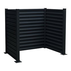 floraworld Mülltonnen-Einfassung Stahl für 2 x 240 Liter 150 x 115 x 122 cm