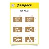 A.M.P.E.R.E. Schablonenset Schablonen KIT Buchstaben und Symbole
