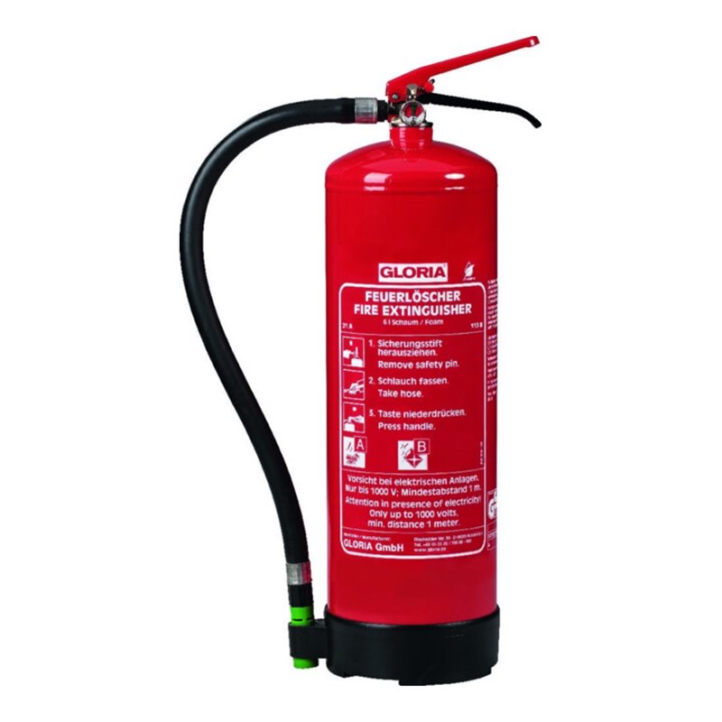 GLORIA Dauerdruckpulverlöscher 9 Liter SDE 9 flourfrei Brandklasse A& B