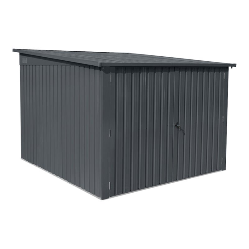 floraworld Fahrradgarage Vario 2170 x 2360 x 145/165 cm anthrazit