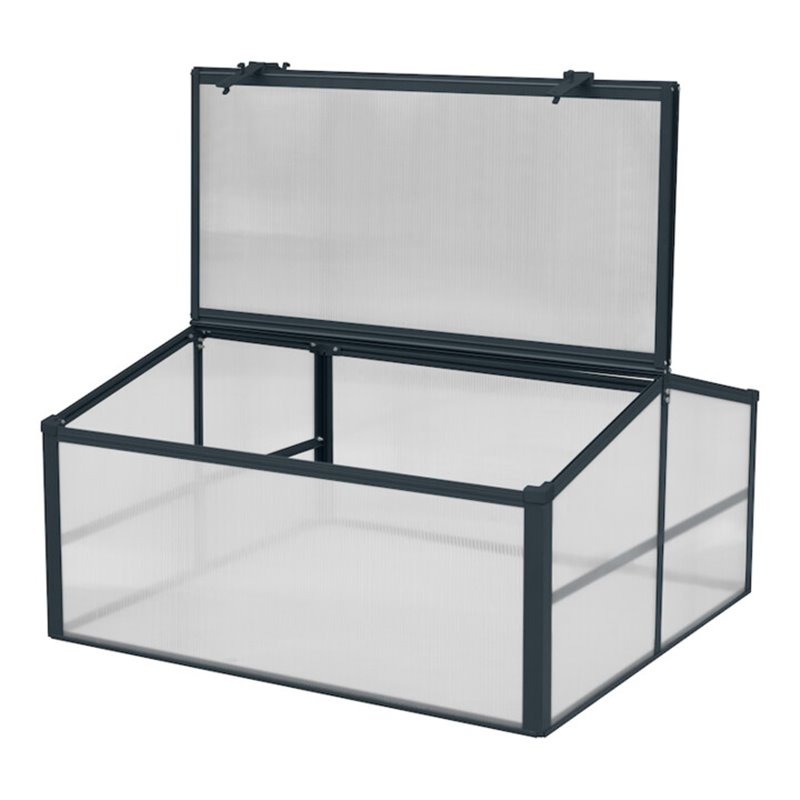 floraworld Mini-Gewächshaus für Hochbeet 90 x 90 x 76 cm