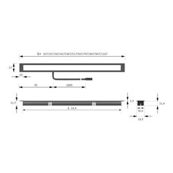 Halemeier KitchenLine 867 mw 12VDC EDS Optik 15,1W