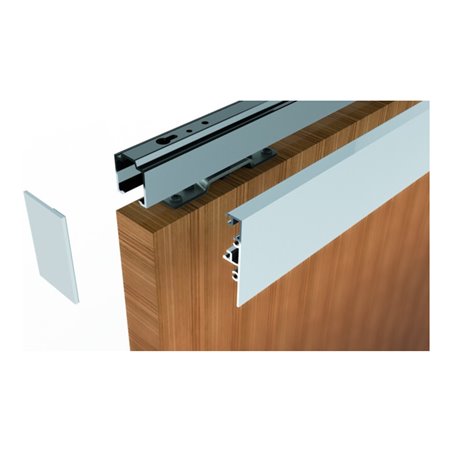 HELM Clipsblende 40mm,2500mm silberfarbig