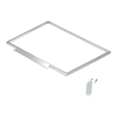 floraworld Bodenrahmen für Gartengerätehaus 190 x 130 x 4 cm