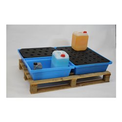 PE-Auffangwanne ohne Rost für Kleingebinde 59,5x39,5x17cm, 22 Liter