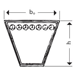 Keilriemen DIJ 2215 Profil C/22 X 1215 mm