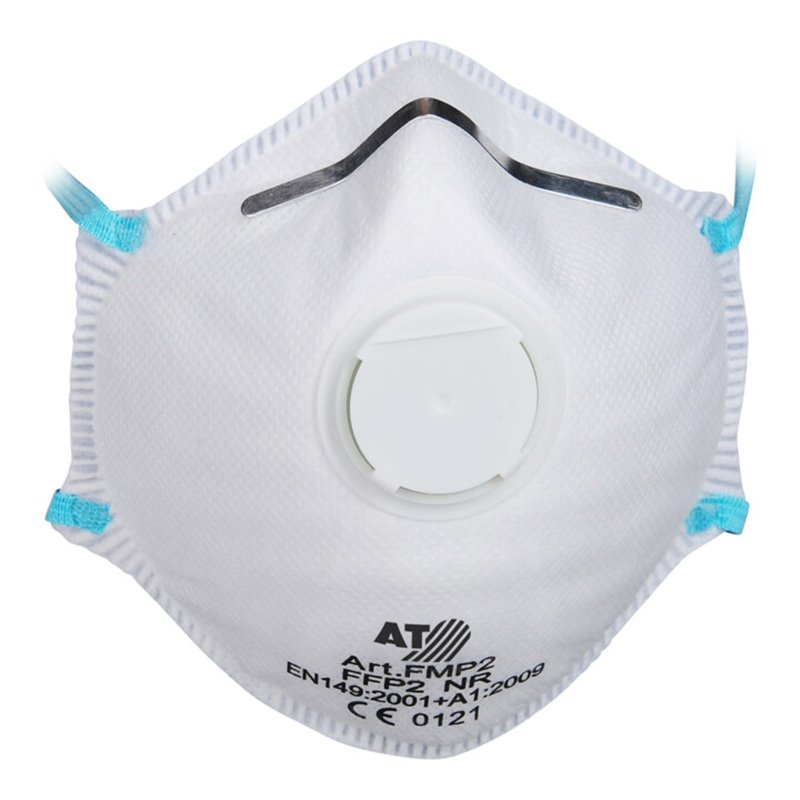 ASATEX Feinstaub-Maske, FFP2 NR D, weiß, mit Ventil, (1Stück, 1Box, 15 Stück)