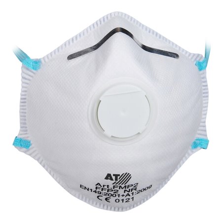 ASATEX Feinstaub-Maske, FFP2 NR D, weiß, mit Ventil, (1Stück, 1Box, 15 Stück)