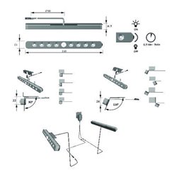 Halemeier LuckyLine 2er Set nw LED-Verl. Montage, EVG