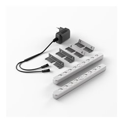 Halemeier LED-Anbau-Universalleuchte, LuckyLine, warmweiß, aluminiumoptik