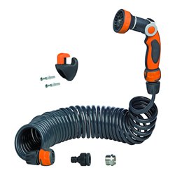 G.F. Spiralschlauch -Komplettset 10 m mit Wandbefestigung