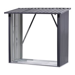 floraworld Kaminholzregal L150 x 75 x 142/154 cmverzinkt und lackiert