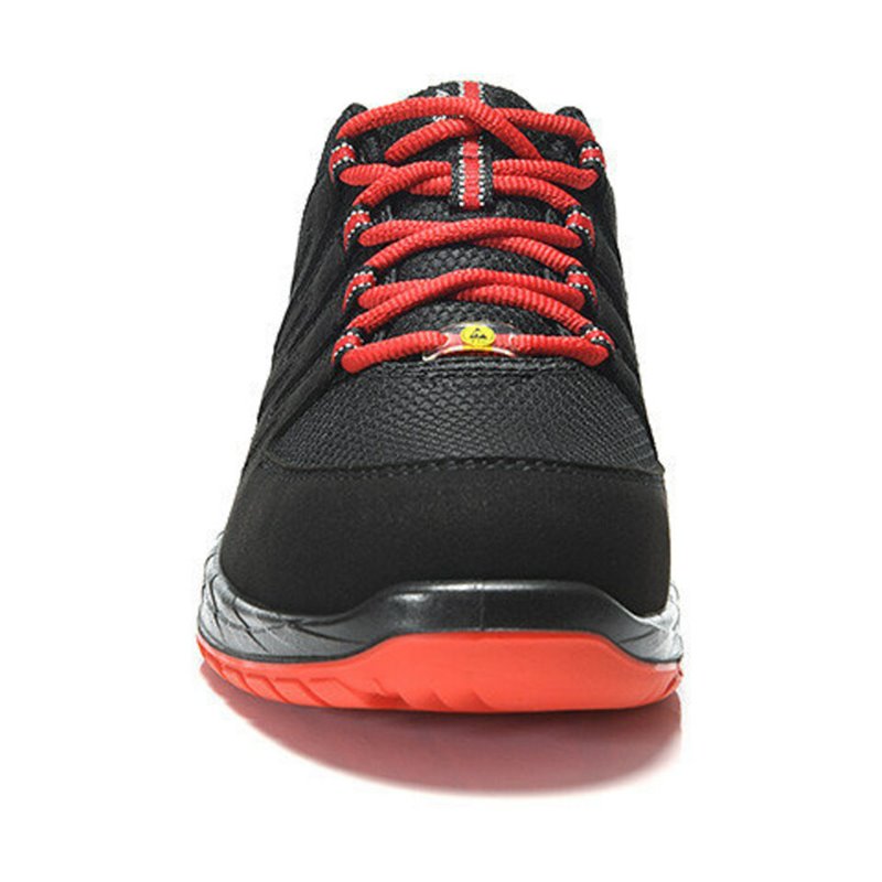 Elten Halbschuh MADDOX black- red Low, ESD, S3, Gr. 38