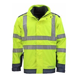 Multinorm-Parka 3850G gelb/blau, Reflex, Gr. S Gr. S