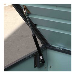 floraworld Gartenaufbewahrungsbox400 Liter anthrazit132 x 62 x 61 cm