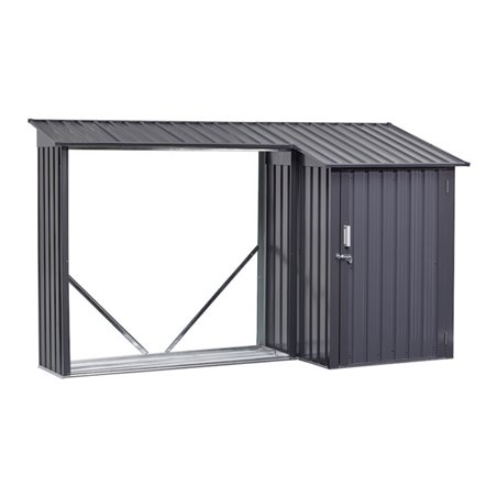 floraworld Kombi Holzunterstandu. Ga rtengeräteraum270 x 105 x 130/158 cmBeschaffungsar