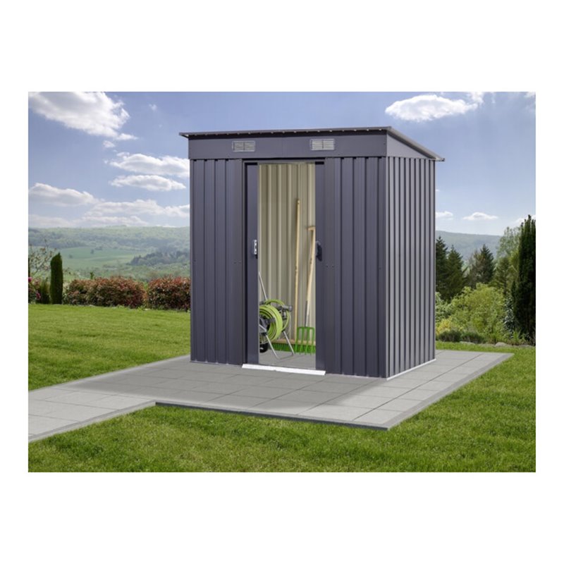 floraworld Gerätehausmit Pultdach195 x 121 x 174/196 cm