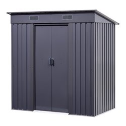 floraworld Gerätehausmit Pultdach238 x 132 x 174/196 cm