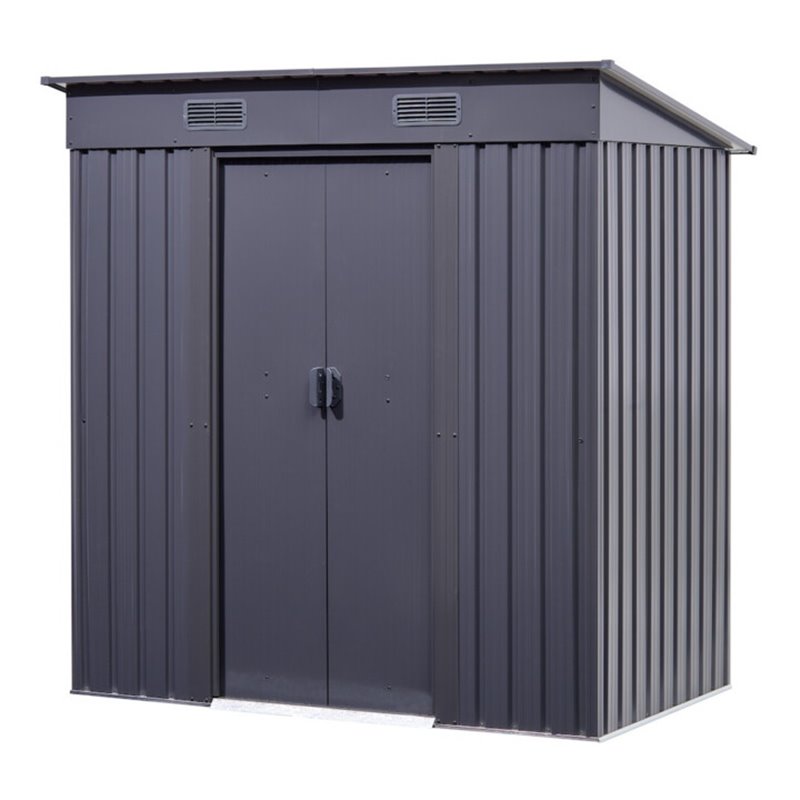 floraworld Gerätehausmit Pultdach238 x 132 x 174/196 cm