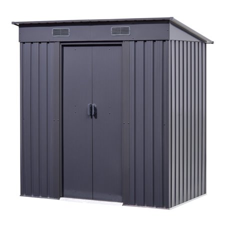 floraworld Gerätehausmit Pultdach238 x 132 x 174/196 cm