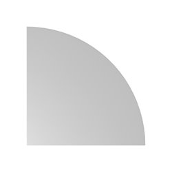 Eckplatte 90 Grad 800x800 mm Lichtgrau