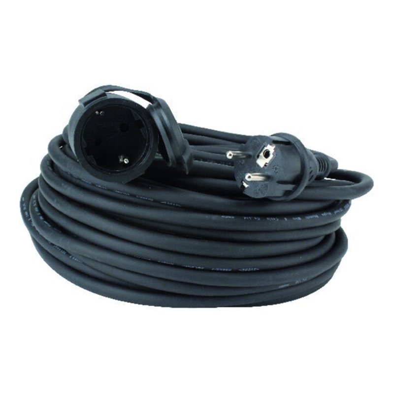 UNITEC Verlängerung H05RR-F 3G1,5 25m schwarz