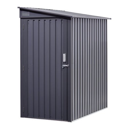 floraworld Anlehn-Gerätehausmit Schr ägdach172 x 103 x 190 cm