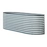 floraworld Hochbeet Silo oval240 x 8 0 x 82 cmzink aluminium