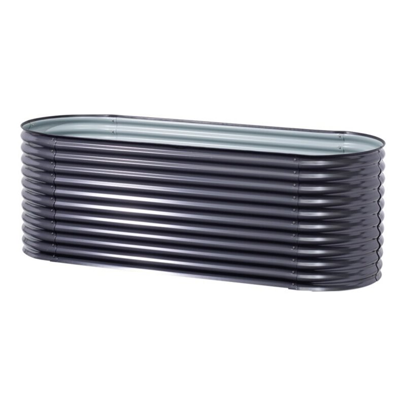 floraworld Hochbeet Silo oval240 x 8 0 x 82 cmanthrazit