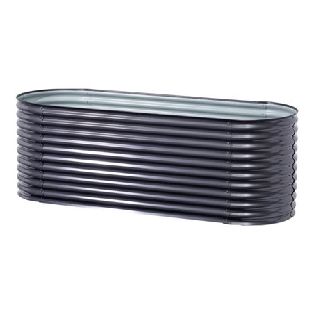 floraworld Hochbeet Silo oval240 x 8 0 x 82 cmanthrazit