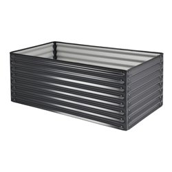 floraworld Pflanzkasten rechteckigan thrazit a. Metall150 x 60 x 60 cm